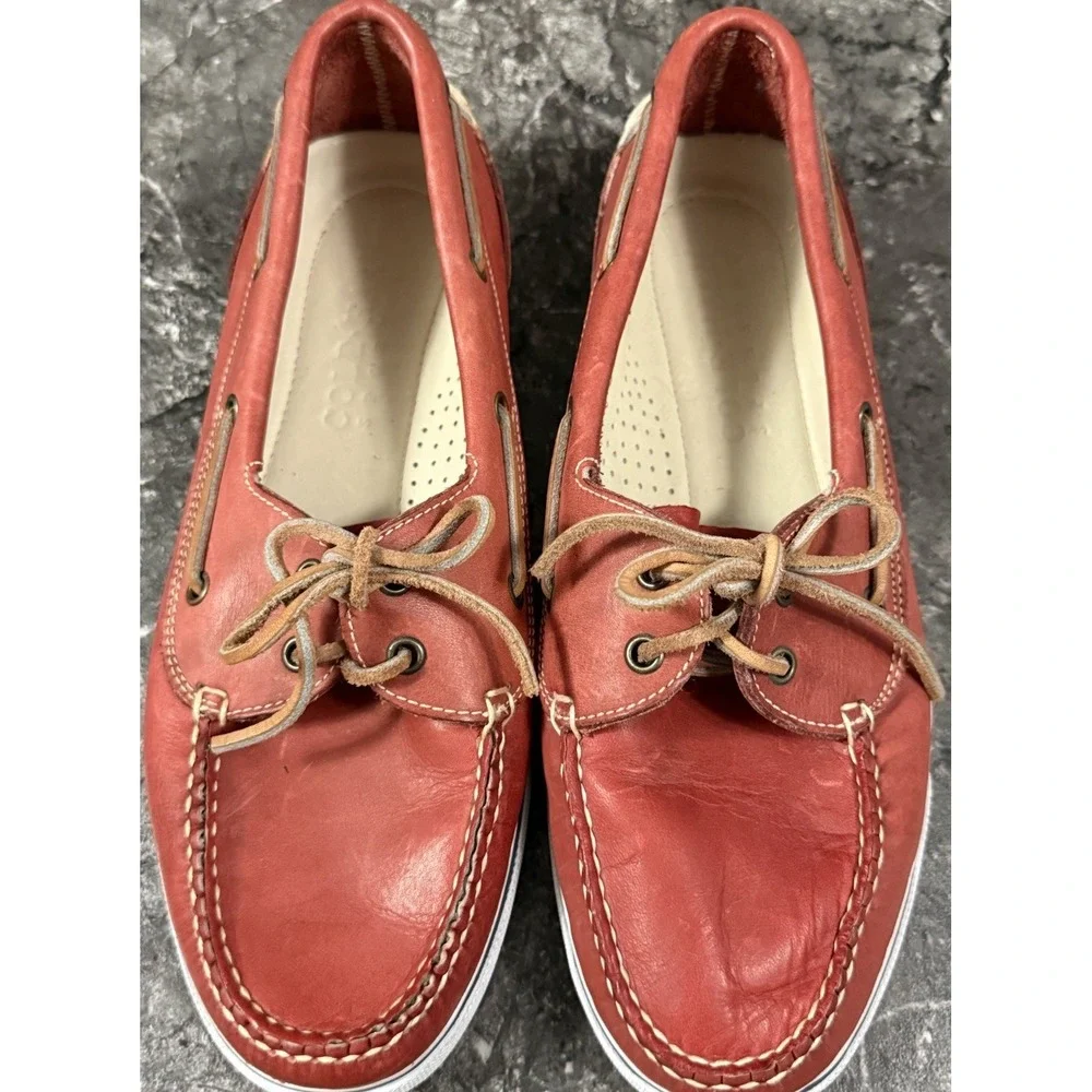 VTG Cole Haan Sporting Men's Leather Boat Shoes Loafers Slip Ons Rustic Sz 8